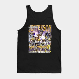 VINTAGE FOOTBALL 90S JUSTIN JEFFERSON BOOTLEG Tank Top